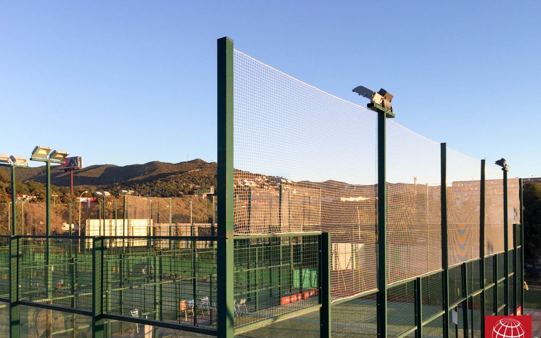 Instalación de redes de protección en Tennis Club Badalona