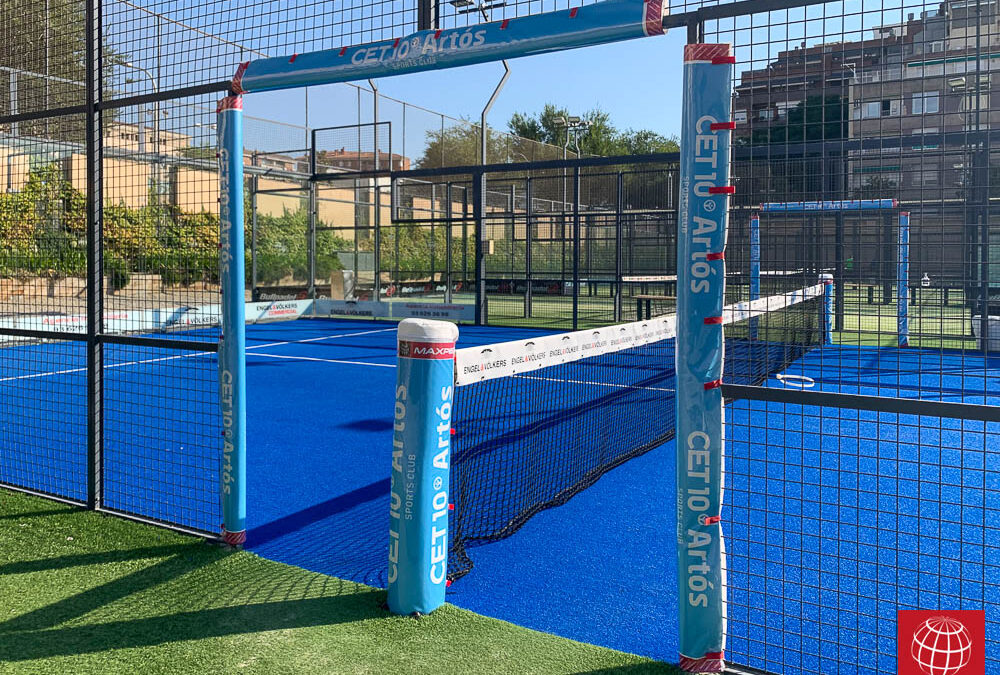 Artós Sports Club instala protecciones en su pista de pádel central