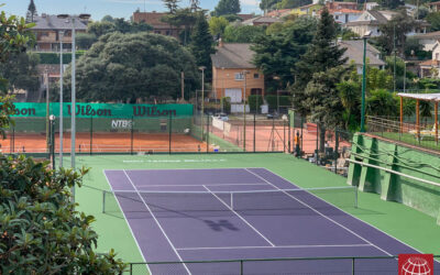 Transformación de una pista de tenisquick a resina en el Nou Tenis Belulla