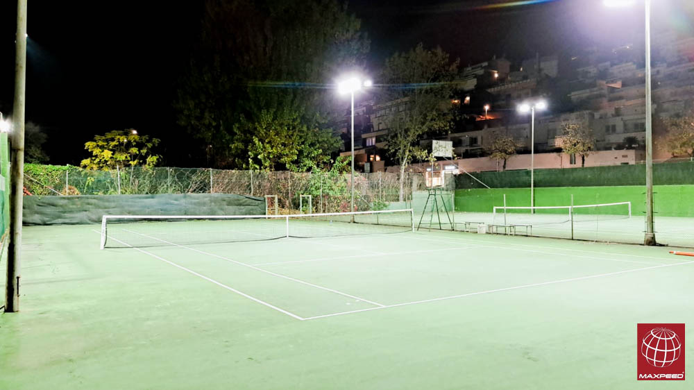 Nueva iluminación led en las pistas de tenis del Club de Tennis la Riera