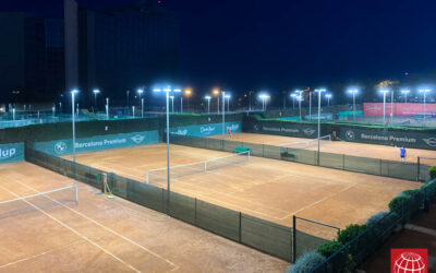 Renovación de la iluminación de tres pistas de tenis de del David Lloyd Club Turó