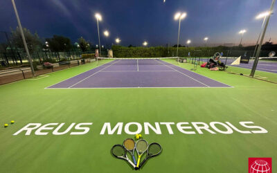 Resurfacing de las cuatro pistas de tenis de resina en el Club Tennis Reus Monterols