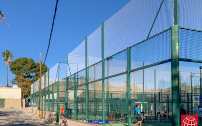Club Esportiu Laietà renueva las redes de protección en tres de sus pistas de pádel