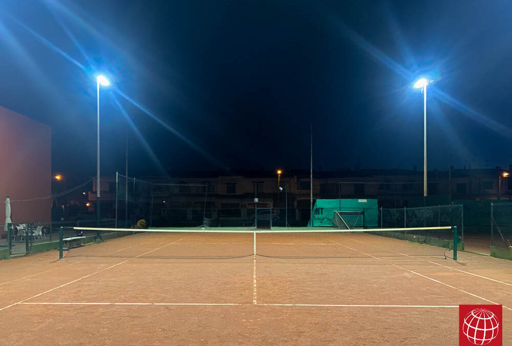 Set Match Tennis Club instala iluminación LED en su pista de tenis nº1