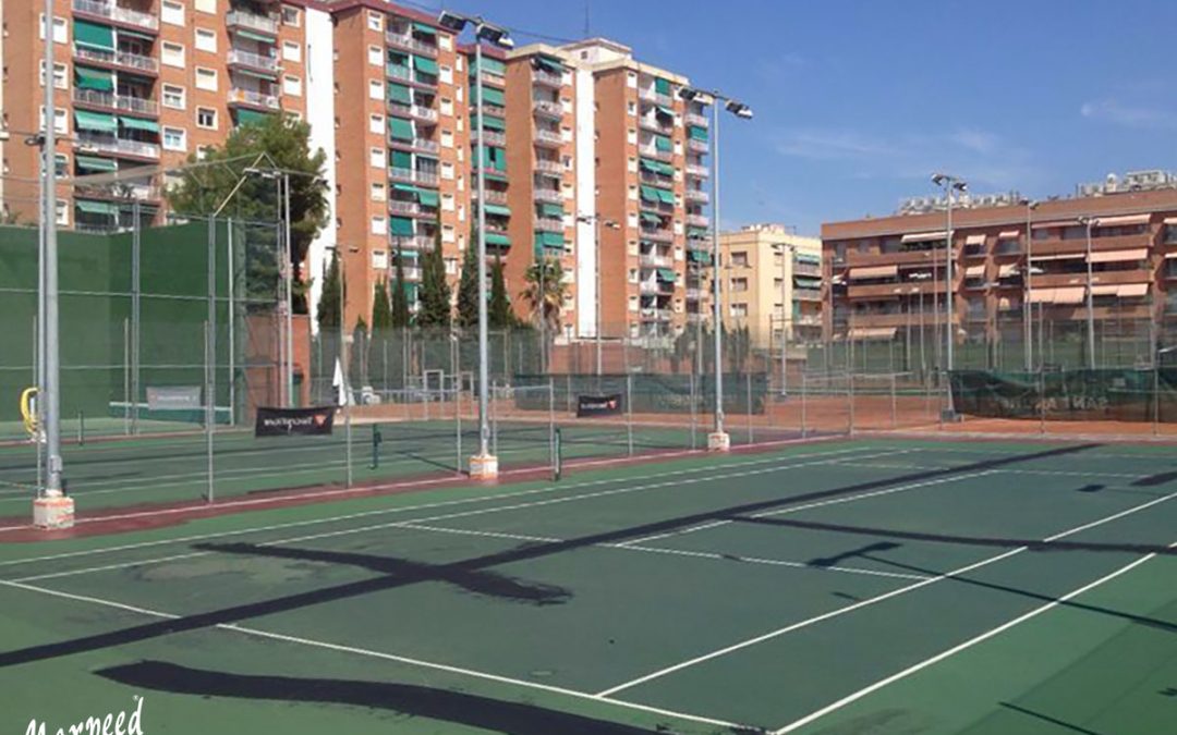 Re-surfacing pistas de tenis Club Natació Sant Andreu
