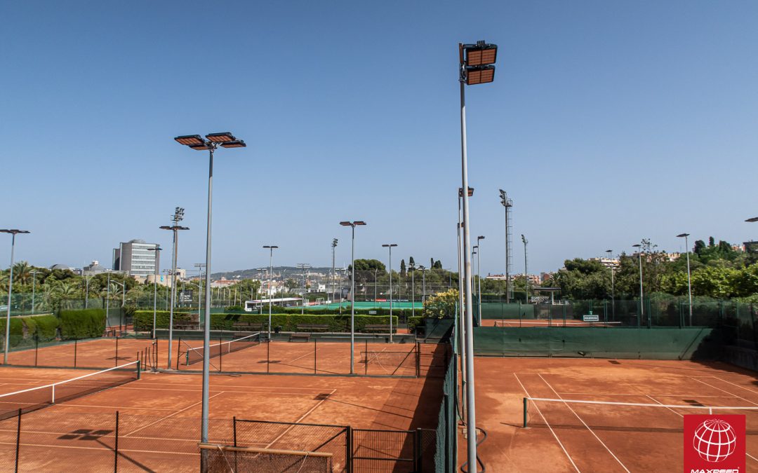 Nuevas LEDs en 10 pistas de tenis del Polo Barcelona