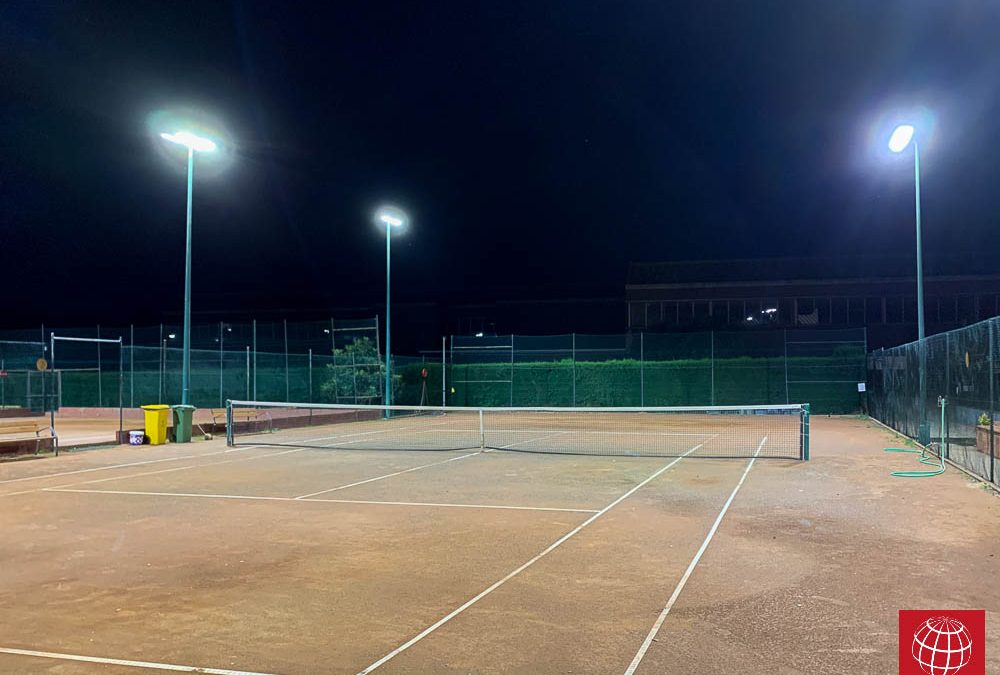 Club Tennis Cassà de la Selva instala iluminación led en todas sus pistas de tenis