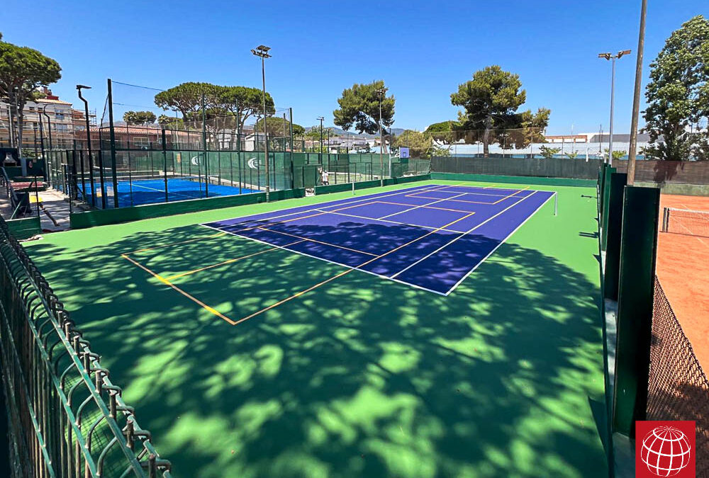Resurfacing de la pista rápida de tenis del Club de Tennis Andrés Gimeno