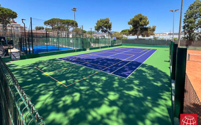 Resurfacing de la pista rápida de tenis del Club de Tennis Andrés Gimeno
