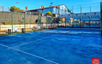 Club Junior renueva el césped de su pista de pádel nº5 con el Poliflex 12-28