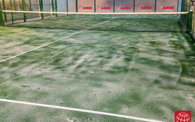 Renovación del césped de dos pistas de pádel del Club Tennis Costa Brava
