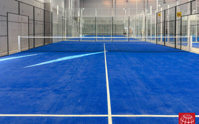 Nuevo césped en la pista de pádel nº 6 del Padelarium Gavà