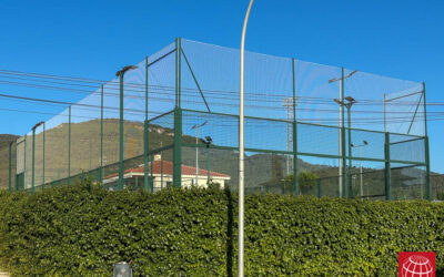Renovación de las redes de protección de la pista de pádel nº1 del Club Tennis Montblanc