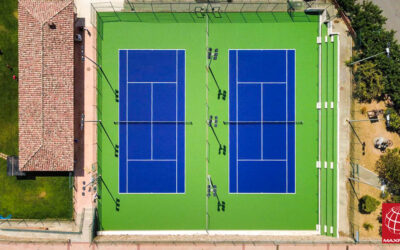 Resurfacing de dos pistas de tenis de resina en Alforja
